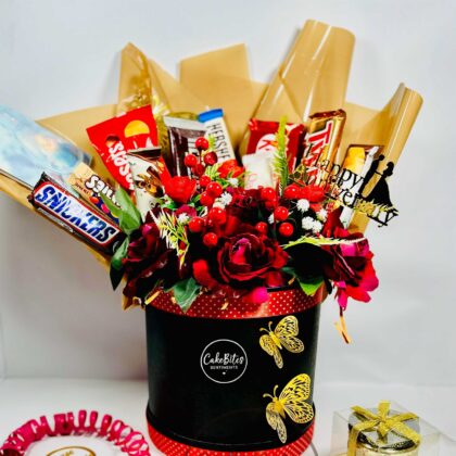 Elegant Blue Floral Hamper - CBS 1010