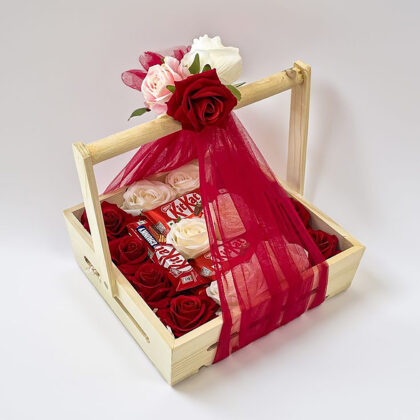 Traditional Love-Themed Engagement Basket