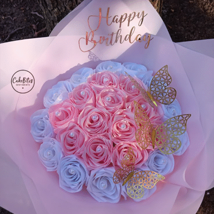 Elegant Pastel Birthday Rose Bouquet | HB_0401