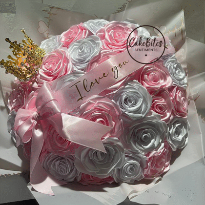 Romantic Pink Rose Bouquet for Her