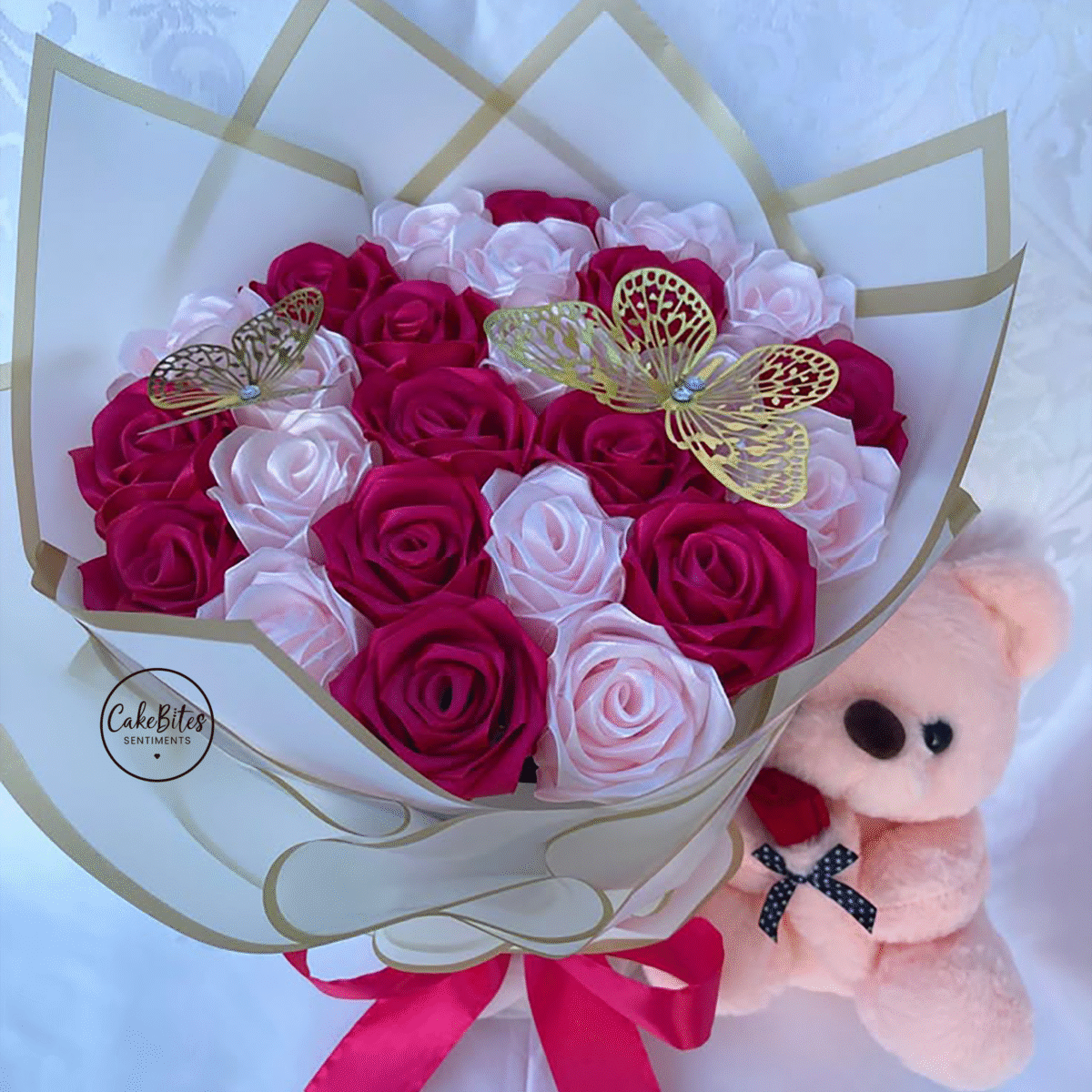 Cute Teddy and Chocolate Gift Bouquet