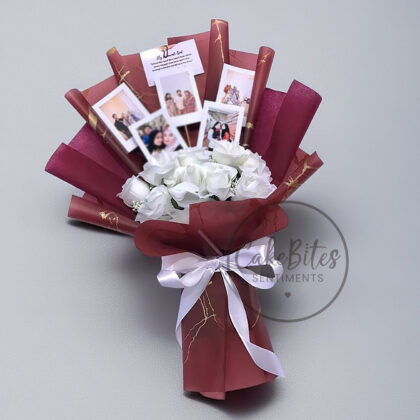 Maroon Memory Polaroid Bouquet