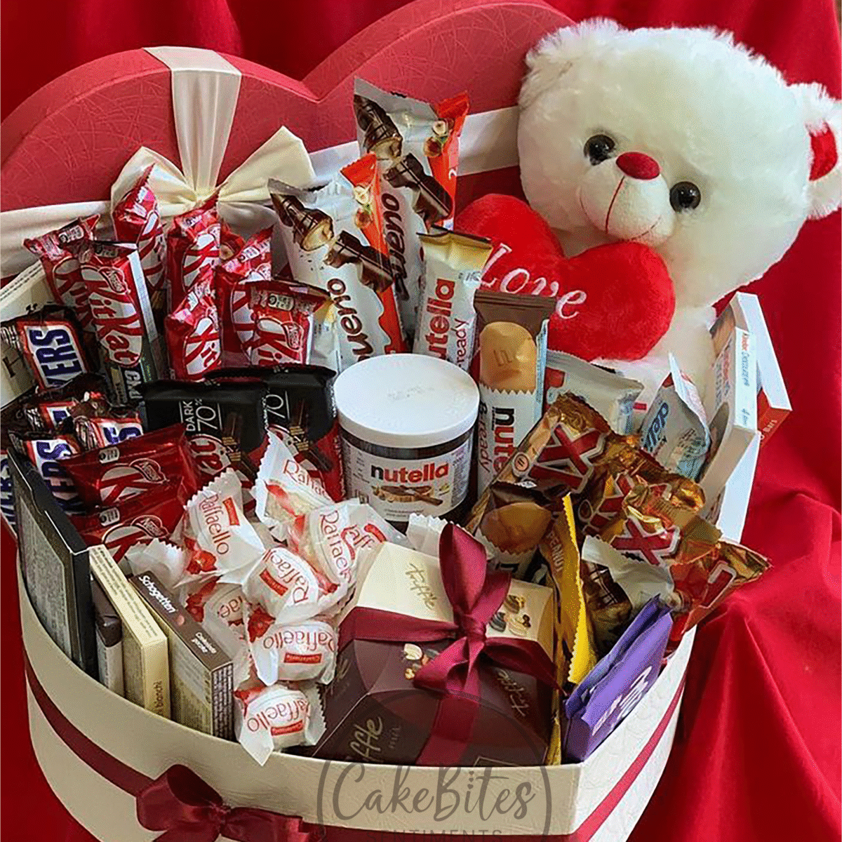 Deluxe Valentine’s Hamper with Teddy