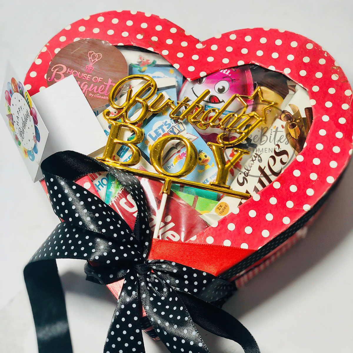 Polka Dot Birthday Box with Treats