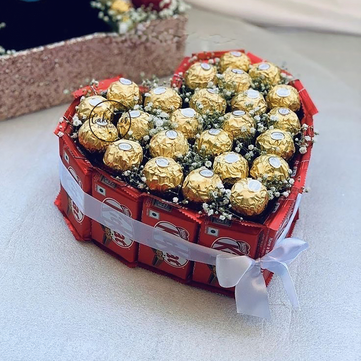 Custom Chocolate Box with Floral Touch