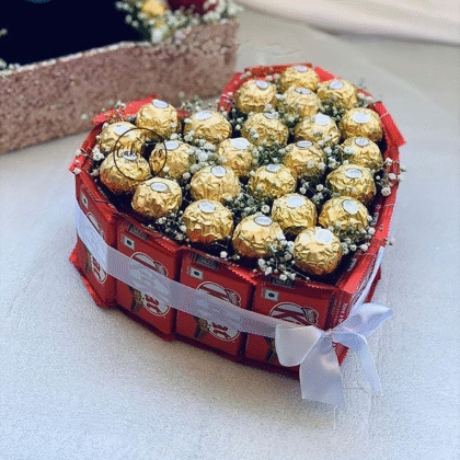 Custom Chocolate Box with Floral Touch